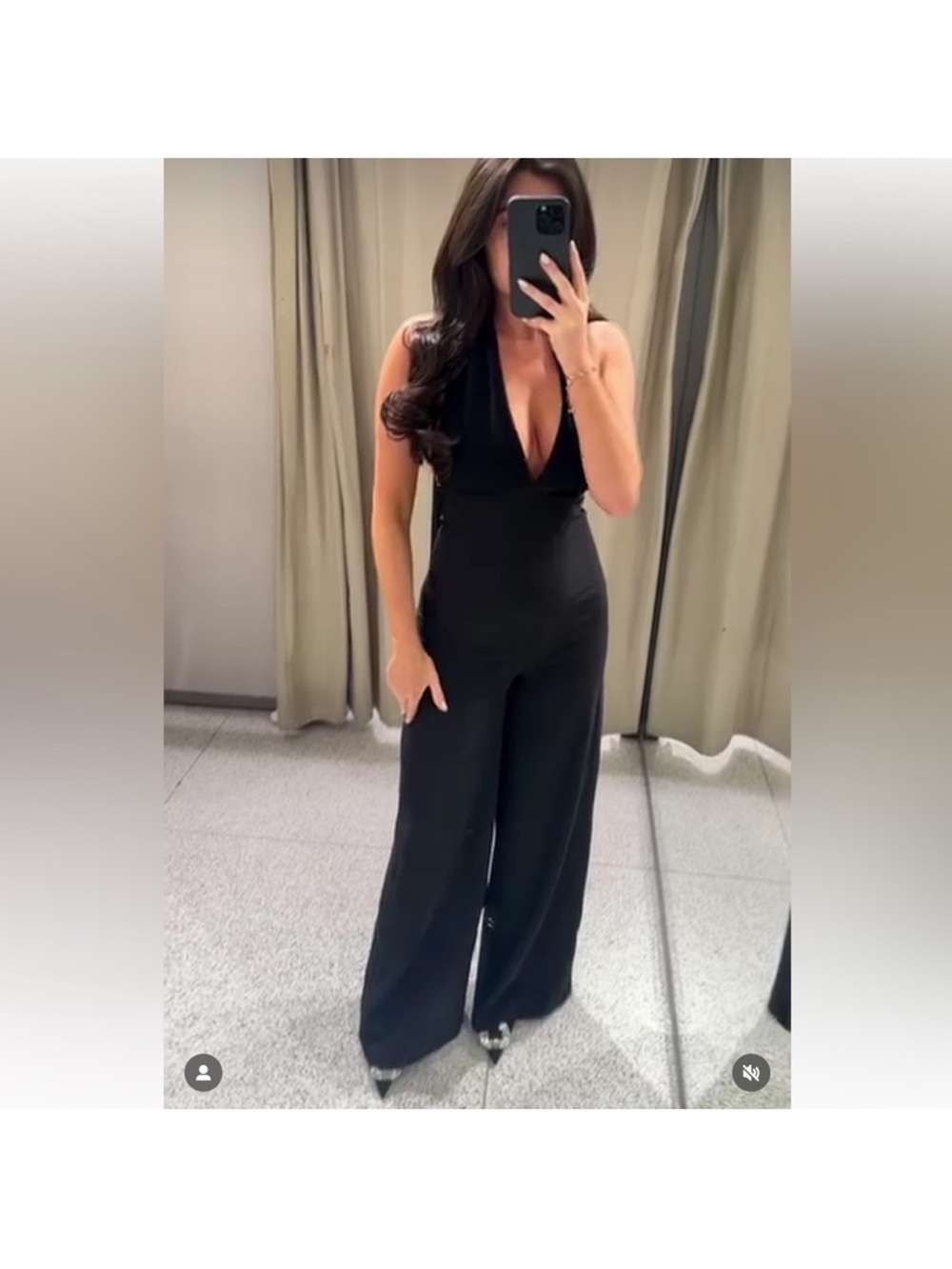 ZARA HALTER LONG JUMPSUIT